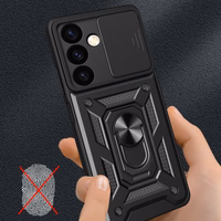 Hybrid Armor Camshield armored ümbris jaoks Samsung Galaxy S24+ with camera cover - must