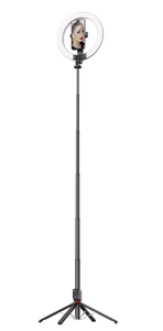 Blavec Selfie Ring lamp Aluminium Aura LED RGB Ring P-50 25cm tripod + remote control + 2,3 metres (RLP50-TRB23) must (damaged packaging)