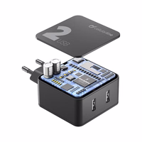 Cellularline Multipower 2 - 2x USB-A 12W + 12W mains laadija (must)