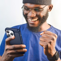 Carbon Case iPhone 14 Pro Max paindlik geelist tagakate sinine