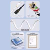 Dudao L25T USB-A - USB-C Silicone Kaabel 5A 1m - valge