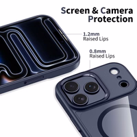 Tech-Protect MagMat MagSafe Ümbris jaoks iPhone 17 Pro Max - Läbipaistev - Navy sinine