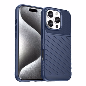 Thunder Ümbris jaoks iPhone 16 Pro Max Silicone Ümbris - Sinine