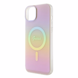 Guess GUHMP15MHITSP iPhone 15 Plus 6.7" roosa/roosa hardcase IML Iridescent MagSafe