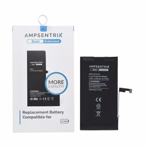 AmpSentrix Basic aku iPhone 15 Plus (suur mahutavus 4700 mAh)