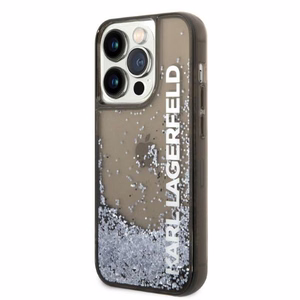 Karl Lagerfeld Liquid Glitter Elong ümbris jaoks iPhone 14 Pro - must