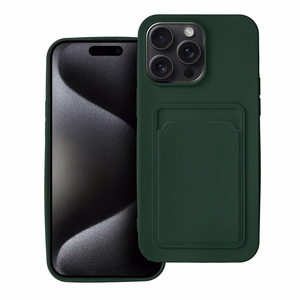 Чехол для iPhone 15 PRO MAX Card Case зелёный