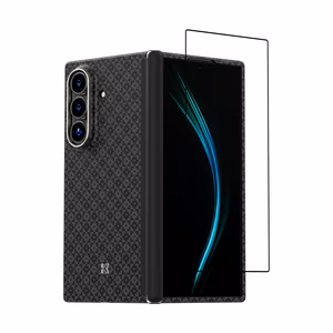 Benks Combo Armor Grid Axis Kevlar jaoks Samsung Galaxy Z Fold 7 - set of back ümbris + front cover + corning glass