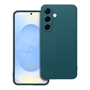 Чехол для Samsung S25, матовый тёмно-зелёный