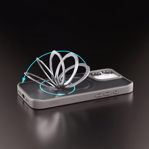 Etteri Matt Mag Ring case for iPhone 16 6,1" grey