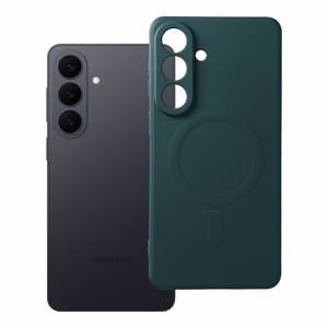 Чехол для Samsung S26 Plus силиконовый Mag Cover совместимый с MagSafe зелёный