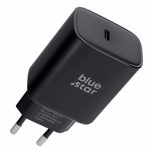 Blue Star USB-C laadija (iPhone 17 Pro / Pro Max) SFC 2.0 3A 60W, must