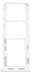 SIM card holder Samsung A225 A22 4G 2021 Valge original (service pack)