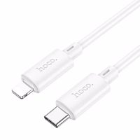 Kaabel USB C to Lightning Hoco PD 2,4A 20W 1 m X88 valge
