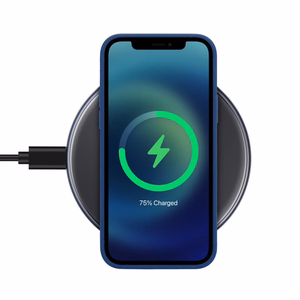 Crong PowerSpot Qi 15 W USB-C juhtmevaba laadija karastatud klaasist kattega, varjumust