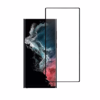 Karastatud klaas sinine Star - SAMSUNG Galaxy S22 Ultra Full Face (full glue/Ümbris friendly) - must Karastatud klaas sinine Star