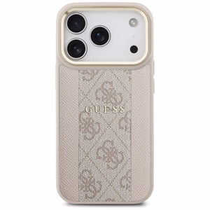 GUESS ümbris jaoks IPHONE 17 Pro compatible with MagSafe GUHMP17LPG4SEMCP (PU W/ 4G PU Stripe) roosa