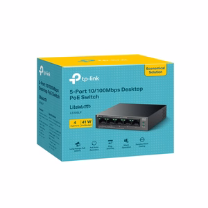 TP-LINK LS105LP kommutaator PoE pordid 4