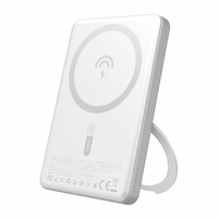 Dudao K28S 20W PD 5000mAh Powerbank MagSafe ja alusega - hõbedane