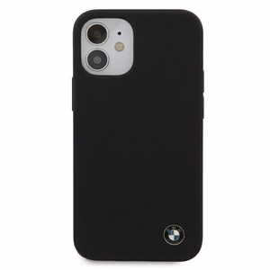 BMW Silikoonist allkirjastatud ümbris iPhone 12 mini jaoks - must