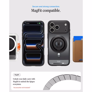 Spigen Ultra Hybrid MagSafe ümbris iPhone 17 Pro Max / 18 Pro Max jaoks, klassikaliselt must