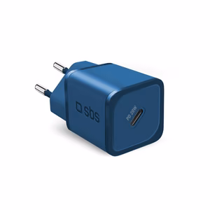 SBS TETRGAN1C20B 20W GaN Wall Laadija koos Power Delivery - sinine