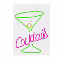 Neon PLEXI LED COCKTAILS roosa roheline FPNE02X Forever Light