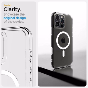 SPIGEN ümbris ULTRA HYBRID "T" MAG compatible with MagSafe jaoks IPHONE 16 Pro Max valge