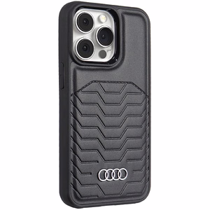 Audi Synthetic Leather ümbris with MagSafe jaoks iPhone 13 Pro / 13 - must