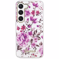 Guess GUHCS23SHCFWST S23 S911 valge/valge hardcase Flower Collection