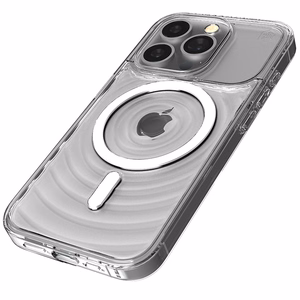 STM Reawaken Ripple MagSafe ümbris seadmele iPhone 15 Pro Max, läbipaistev
