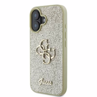 GUESS ümbris jaoks IPHONE 16 Plus GUHCP16MHG4SGD (Fixed Glitter Big 4G) kuldne