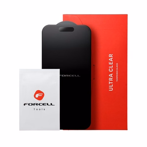 Karastatud klaas to iPhone 13 PRO MAX / 14 PLUS Forcell Matt Glass must