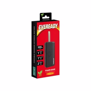 Eveready PX30B akupank, 30000 mAh, 2 × USB-A, must