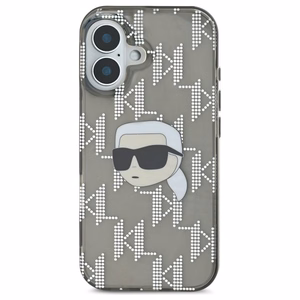 Karl Lagerfeld IML Karl Head Electroplated iPhone 16 Ümbris - must