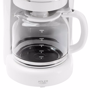 Adler AD 4383w tilkkohvimasin jahvatatud kohvile, 1,5 l, valge