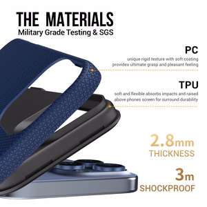 Чехол Perfectionists Triangle Mag для iPhone 12 Pro Max тёмно-синий