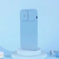 Nillkin CamShield Silky Silikoonist ümbris iPhone 14 Pro Max Silikoonist kaitsekate koos kaamerakaitsega Sinine