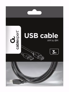 Gembird CCP-USB2-AMBM-10 USB kaabel 3.04 m USB A USB B must