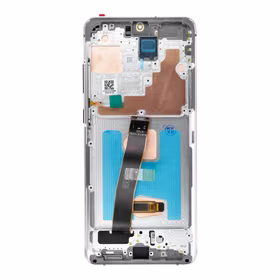 LCD Display jaoks SAMSUNG S20 Ultra valge SOFT OLED with frame