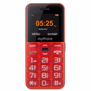 myPhone Halo Easy Red 1.77 " TFT 24 MB 32 MB Single SIM Bluetooth Main camera resolution 0.3 MP 1000 mAh