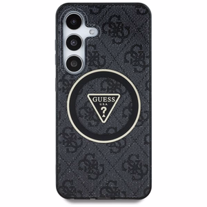 GUESS ümbris jaoks SAMSUNG S25 GUHMS25SHG4PRTGK (Magnetic IML Metal Glitter 4G Circle Triangle) must