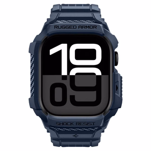 SPIGEN RUGGED ARMOR “PRO” V2 APPLE WATCH 10 / 11 (42 MM) tumesinine