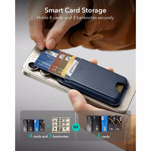 ESR Classic RFID-kaitsega MagSafe magnetiline telefoni kaarditasku – tumesinine
