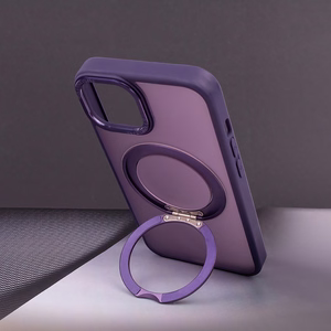 Mag Ring Rotating ümbris jaoks iPhone 15 Pro 6,1" lilla