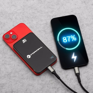 Powerbank compatible with MagSafe Forcell F-Energy SuperSlim F5K8 QC4.0 PD3.0 15W 5000 mAh must