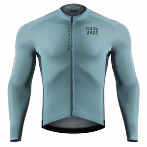 Rockbros 15120015018 ROAD TO SKY men's cycling jersey long sleeve L - gray-blue