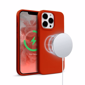 Crong Color Cover Magnetic ümbris seadmele iPhone 13 Pro Max, MagSafe'iga ühilduv, punane