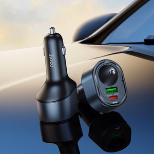 Автомобильное зарядное устройство Hoco USB A + USB C + прикуриватель PD QC3.0 3A 35W Z56 чёрное