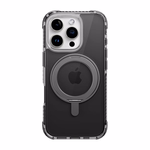 Rock Вращающаяся Подставка Crystal Series магнитная для Iphone 16 чёрная
